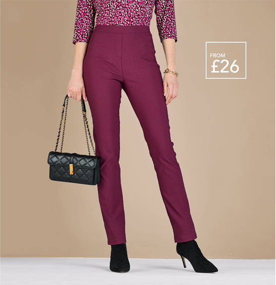 Shop Burgundy Trouser